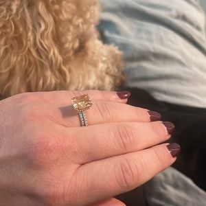 Champagne Engagement Ring✨- Size 7